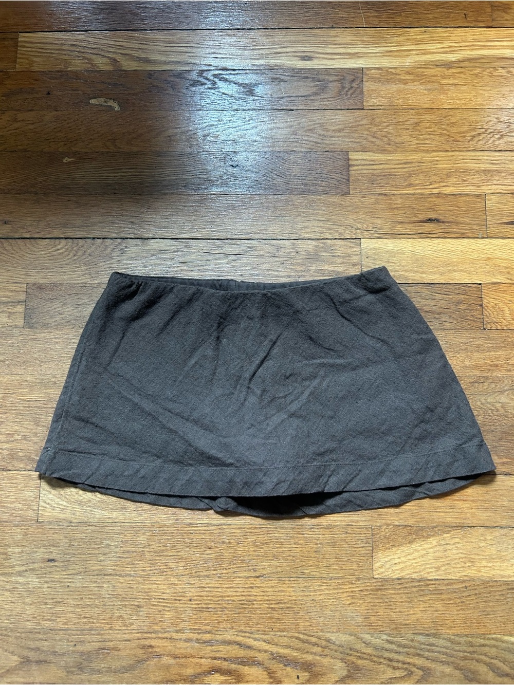 Free people brown mini skort